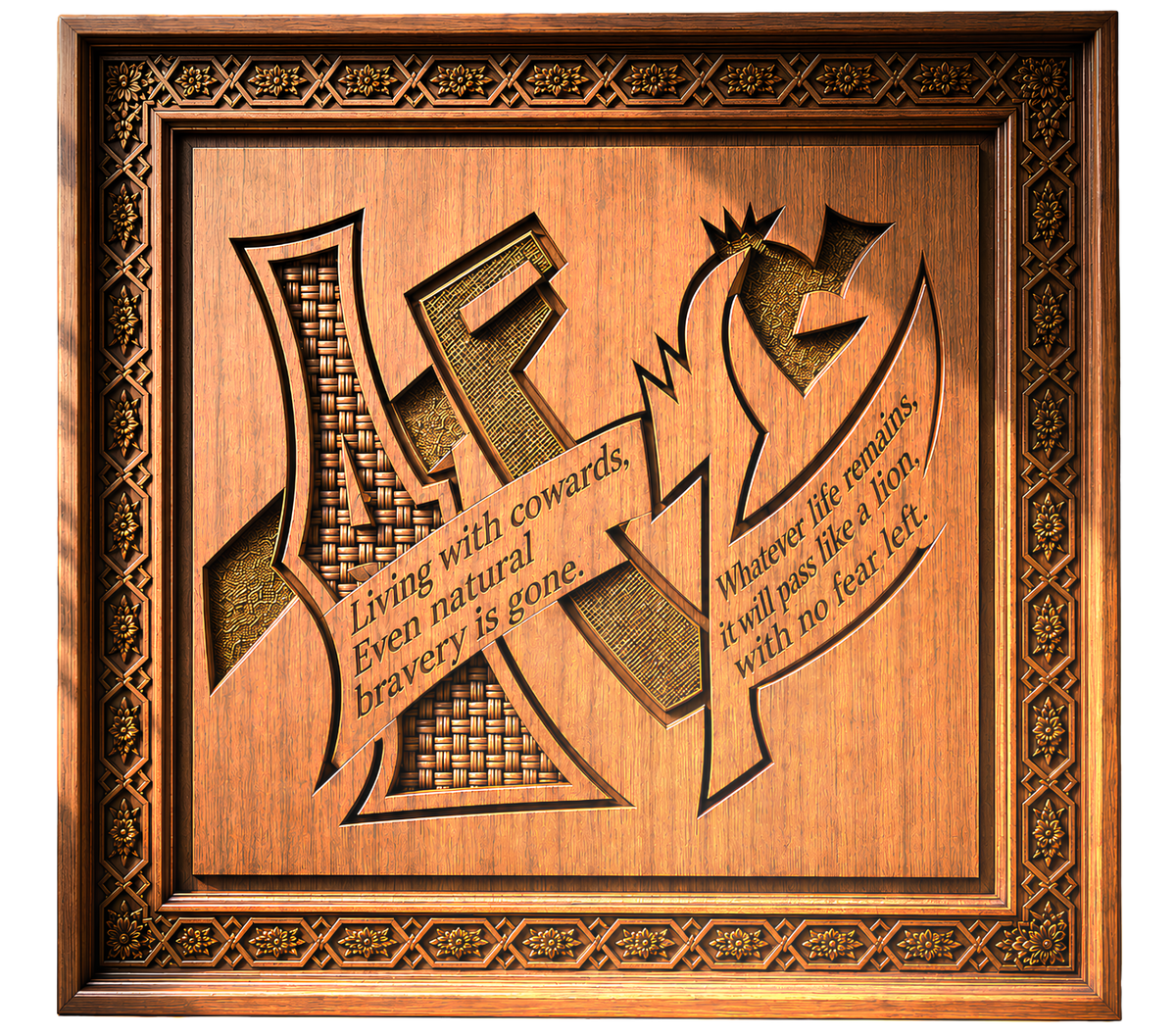 EBONFORM limited collectible rosewood framed artwork